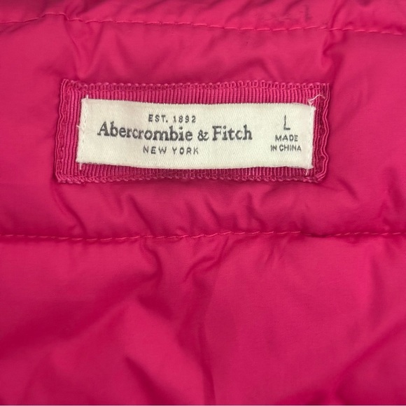 Abercrombie & Fitch Women’s Navy Hooded Parka Jacket Size L Winter Coat - Picture 15 of 15